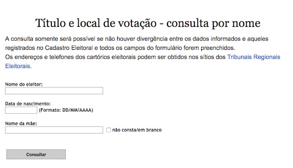 Consulta do Título de Eleitor por nome pode ser feita pela internet